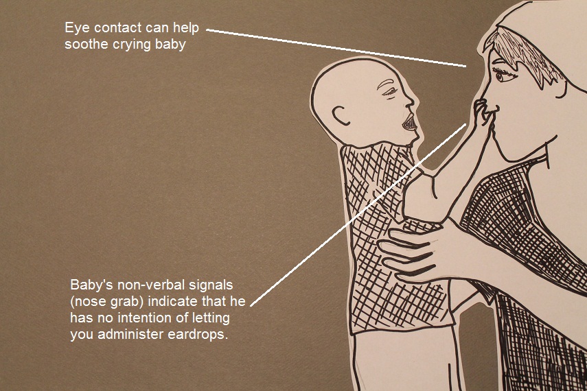 How to Administer Ear Drops to a Baby When You Are Home By Yourself